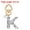 K, variant on Uxcell Alphabet Initial Letter Keychain, Cute Heart Crystal Keychain Letter Pendant Charm G