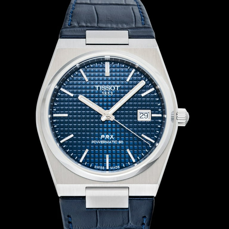 Tissot PRX Powermatic 80 Automatic Men's Watch, Blue Dial, 40mm