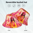 thumbnail image 2 of Xecao Digital Nomad Pink Landscape Print Men and Women Night Reflective Hat Runner Cap Visor Bucket Hat Boonie Cap, 2 of 6