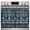 Blue, variant on Banana Leaves Oven Curtain with Tie Top, Rustic Vintage Tropical Green Botanical Linen Texture Oven Skirt Curtains with Tie Top Cabinet Cover Curtain for Small Kitchen Apartment Decor 27 x 20 Inches