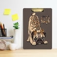 thumbnail image 6 of FMSHPON Cute Pug Dog Leopard Print Vintage Clipboard Hardboard Wood Nursing Clip Board and Pull for Standard A4 Letter 13x9 inches, 6 of 8