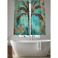 thumbnail image 5 of Coconut Tree Sheer Curtains 72 Inches Long 2 Panels Tropical Plant Light Filtering Semi Sheer Window Curtains Drapes for Bedroom Living Room 52"x72", 5 of 7
