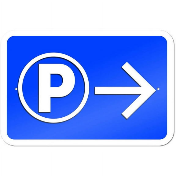 Parking Right Arrow Sign