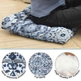thumbnail image 7 of 22" Square Dutch Velvet Meditation Cushion, Bohemian Floor Pillow for Reading, Yoga, and Lounging, 7 of 7