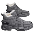 thumbnail image 1 of Botas Casuales Zapatos Deportivos Botines Tobillo Hombres Forrado Piel Antideslizante para Clima, 1 of 7