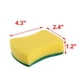 thumbnail image 2 of Esponja de utensilios de cocina para el hogar, almohadilla de limpieza para platos, verde y amarillo, 2 piezas, 2 of 3