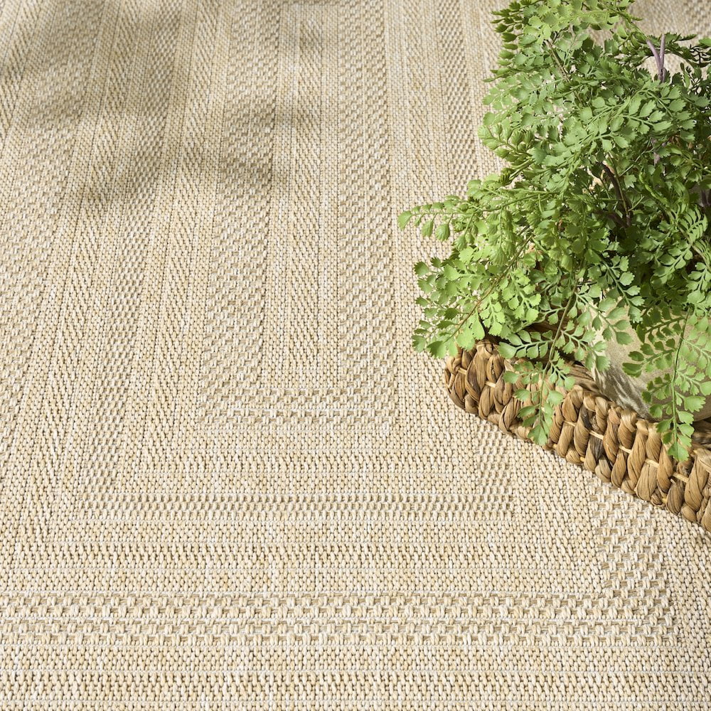 Nourison Home Tulum 10' x 14' Cream Outdoor Rug