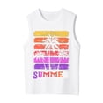 thumbnail image 6 of SGMVNU 2 Pack Girls' Tank Tops Casual Sleeveless Tropical Print Summer Beach T-Shirt Teen Kids Cute Camis Tanks, Size 4-5 Years, Pink, White, 6 of 6