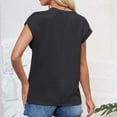 thumbnail image 4 of Xihbxyly Loose Summer Tops for Women Women Casual Basic T Shirts Loose Fit Crewneck Short Sleeve Summer Trendy Lightweight Soft Plus Size Tops, 4 of 7