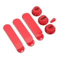 thumbnail image 1 of Juego de 7 piezas de cubierta de repuesto para pastilla de guitarra de bobina simple de plástico, perilla de volumen y tono, kit de puntas de interruptor, 1 of 14