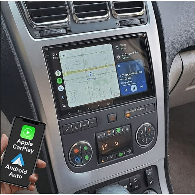 2+32GB Android 15 Car Stereo For GMC Acadia 2008-2012, 8inch GPS Head Unit with Wireless CarPlay & Android Auto, DAB+, DVR, DSP & AHD Camera