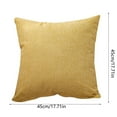 thumbnail image 3 of 18x18 Inch Solid Color Throw Pillow Covers Square Decorative Polyester Cushion Cases for Sofa Couch Bed Chair Living Room Bedroom Farmhouse Rustic Home Decor, 3 of 4