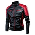 thumbnail image 1 of Chaqueta de motocicleta para hombre Nikou color rojo XL, 1 of 15