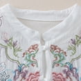 thumbnail image 5 of Womens Tops 3/4 Sleeve Button Loose Casual Blouse Summer Tops for Women, 5 of 9