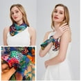 thumbnail image 4 of CAILDANL Women's 100% Pure Mulberry Silk Small Square Scarf - Neckerchief Women - Silk Headscarf - 21" x 21", 4 of 6