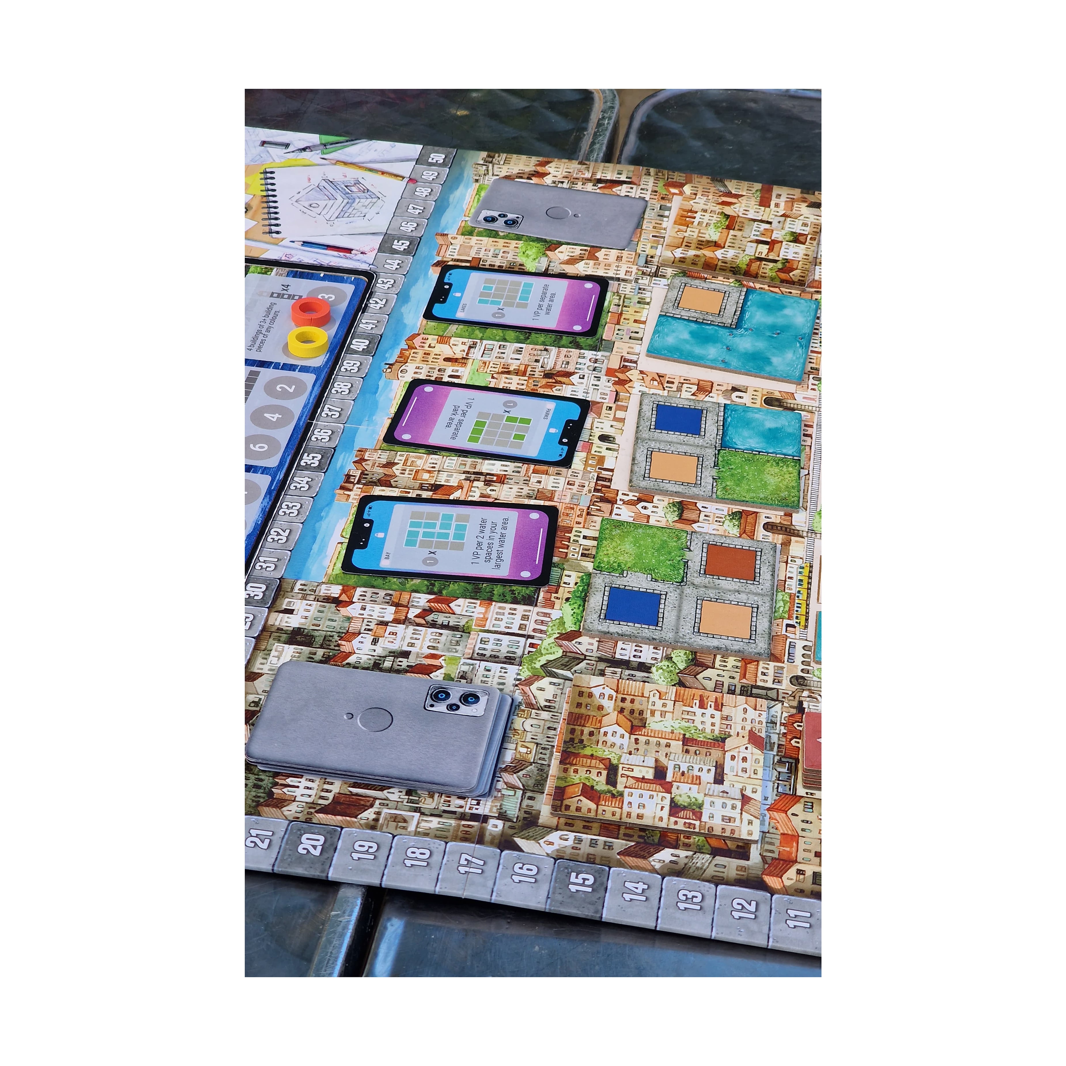 Devir - Cities Urban Planning Board Game for 2–4 Players Ages 10+, City Building Strategy Tabletop Game, 35-Minute Playtime
