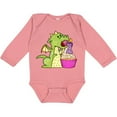 thumbnail image 3 of Inktastic Dragon Cupcake 1st Birthday Boys or Girls Long Sleeve Baby Bodysuit, 3 of 5