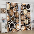 thumbnail image 4 of Coffee Kitchen Window Curtains, Coffee Design Coffee Theme Room Darkening Rod Pocket Windows Door Curtain for Kitchen Canteen Cafe Shop Decro 42x84in, 4 of 6