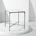 thumbnail image 5 of SAFAVIEH Couture Jessa Glam Glass Top Metal End Table, Silver, 5 of 5