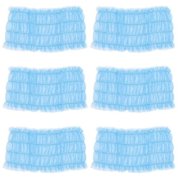 SHOWERORO Disposable Headband Non-Woven Cloth 100Pcs 11.8x3.9in