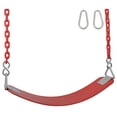 thumbnail image 3 of Swing Set Stuff Inc. Commercial Rubber Belt Seat with 8.5 Ft. Coated Chain (Green), 3 of 6