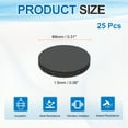 thumbnail image 2 of Uxcell 25Pcs Rubber Solid Discs Washers, 8mm OD x 1.5mm Thick Anti Slip Bumper Pads Non-Adhesive Rubber Spacers Flat Round Gasket Pad for Furniture Appliances DIY Craft, Black, 2 of 7