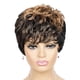 thumbnail image 2 of Xihbxyly Peluca Corta, Decoloración y Teñido de Flequillo, Cabello Corto y Rizado, 2 of 3