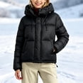 thumbnail image 3 of Owordtank Girls Detachable Hood Puffer Jacket Zip Up Warm Insulated Short Winter Coat Outerwear, 3 of 6