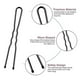 thumbnail image 3 of 250pcs u shaped hair pins,black bun hair pins for women girls and wedding bridal hairdressing salon hairpins with storage box for all hair types (2in), 3 of 5