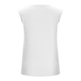 thumbnail image 5 of Pompotops T-Shirt Sans Manches à Col en V Imprimé Décontracté pour Femmes, 5 of 5