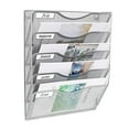 thumbnail image 2 of EasyPAg 5 Pockets Wall File Holder Organizer Hanging Magazine Rack,Silver, 2 of 4