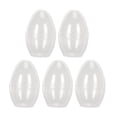 thumbnail image 1 of 5 Pcs Boîte de Rangement pour Éponge de Maquillage Portable Transparente en Forme d'Œuf, 1 of 5