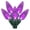 Purple, variant on Vickerman 50 Blue C6 LED Light on Green Wire, 25' Christmas Single Mold Light Strand