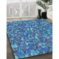 thumbnail image 3 of Ahgly Company Machine Washable Indoor Rectangle Transitional Deep Periwinkle Purple Area Rugs, 6' x 9', 3 of 7