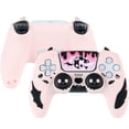 thumbnail image 1 of Juego de carcasas para mando compatible con PS5: funda protectora de silicona antideslizante con 2 tapones para los pulgares y 1 pegatina, 1 of 6