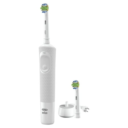 Oral-B Vitality FlossAction Electric Rechargeable Toothbrush with 2 Brush Heads powered by (Best Electric Toothbrush To Remove Tartar)