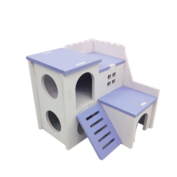 Casa De Hámster Hámster cabaña de madera juguete nido casa conejillo de Indias Chinchillas mascotas cama de animales Tmvgtek Libre de BPA