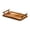 Light Wood M, variant on yotijay Wood Serving Tray Tea Drink Dessert Decorative with Rim Rectangle Food Board Dark Wood S