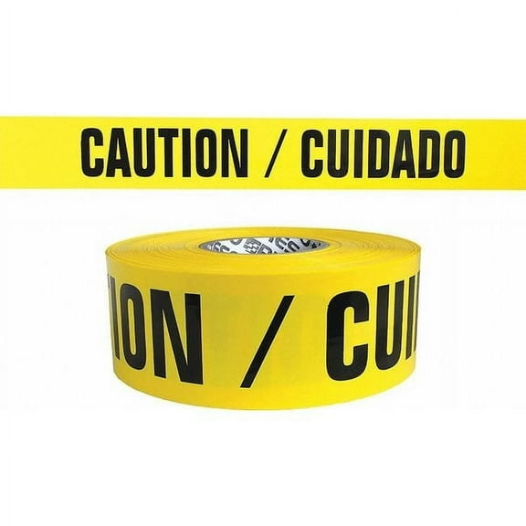 Manufacturer Varies Barricade Tape, Yellow, 300 ft L, 3 in B334Y13-200