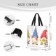 thumbnail image 3 of Balery Autumn Funny Gnomes Bolsa de Mano para Mujeres con Cremallera, Bolsa de Gimnasio con Compartimentos, Bolsa para Laptop, Bolsa para Trabajo, 3 of 7