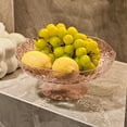 thumbnail image 4 of Hauiodp Decorative Pedestal Bowl, Glass Fruit Bowl, Decorative Glass Bowl, Storage Baskets Stand Organization, Snacks Fruit Basket Bowl for Kitchen Table Centerpiece Home Decor, 4 of 6