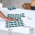 thumbnail image 6 of HEIRLOOM COMFORT Gingham Check Kitchen Towels 12 Pack, 18"x26", 100% Cotton, Super Absorbent & Quick Dry, Durable Dish Towel for Drying Dishes, Machine Washable, Everyday Use - Teal, White, 6 of 6