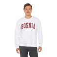 thumbnail image 6 of Bosnia Sweatshirt Gifts Crew Neck Shirt Long Sleeve Unisex, 6 of 7