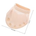 thumbnail image 2 of unbranded 1Par Zapatillas De Danza Beige Con Media Suela Antideslizante Para Ballet Y Danza Árabe, 2 of 6