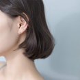 thumbnail image 4 of 20G Sterling Silver Ball Bead Sleeper Small Hoop Earrings Tragus Cartilage Nose Rings Septum Piercing Hoops, 4 of 6