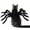 Black, variant on Halloween Spider Costume for Dog Cat - Cosplay Pet Outfit with Adjustable Velcro for Small Medium Dogs Cats(Black,M)