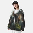 thumbnail image 3 of Fotbe Forest Stone-Colored Dragon Chaqueta con Protección Solar UPF 50+ para Hombre y Mujer, Camisa con Capucha y Bolsillos-Medium, 3 of 7