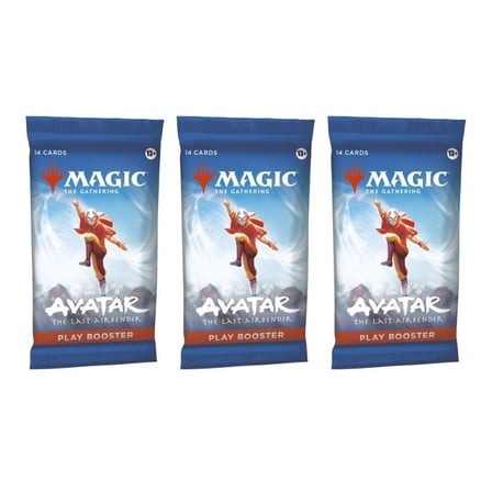 3 Packs Magic the Gathering Play Booster Pack Lot MTG Avatar the Last Airbender