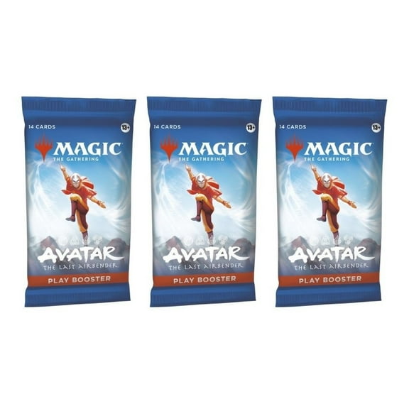 3 Packs Magic the Gathering Play Booster Pack Lot MTG Avatar the Last Airbender