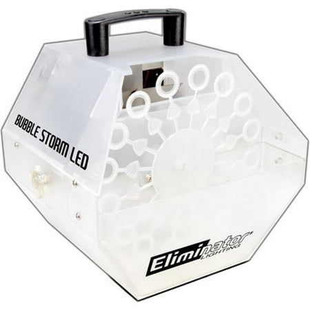 Eliminator Lighting Bubble Storm LED Effects Machine, White
